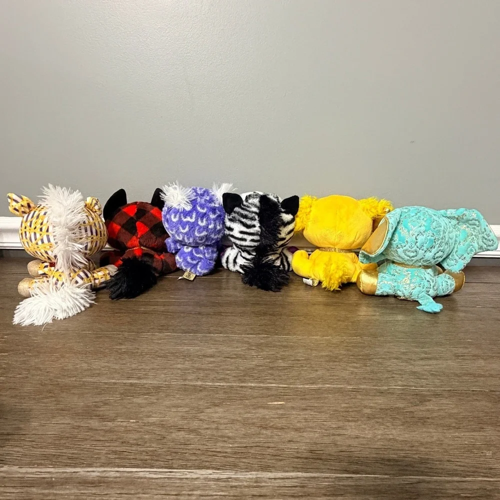 P.Lushes Pets Plush Lot of 6 Gund  Fashion Stuffed Animals